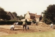 Preparing the ground for the extension of the greens
